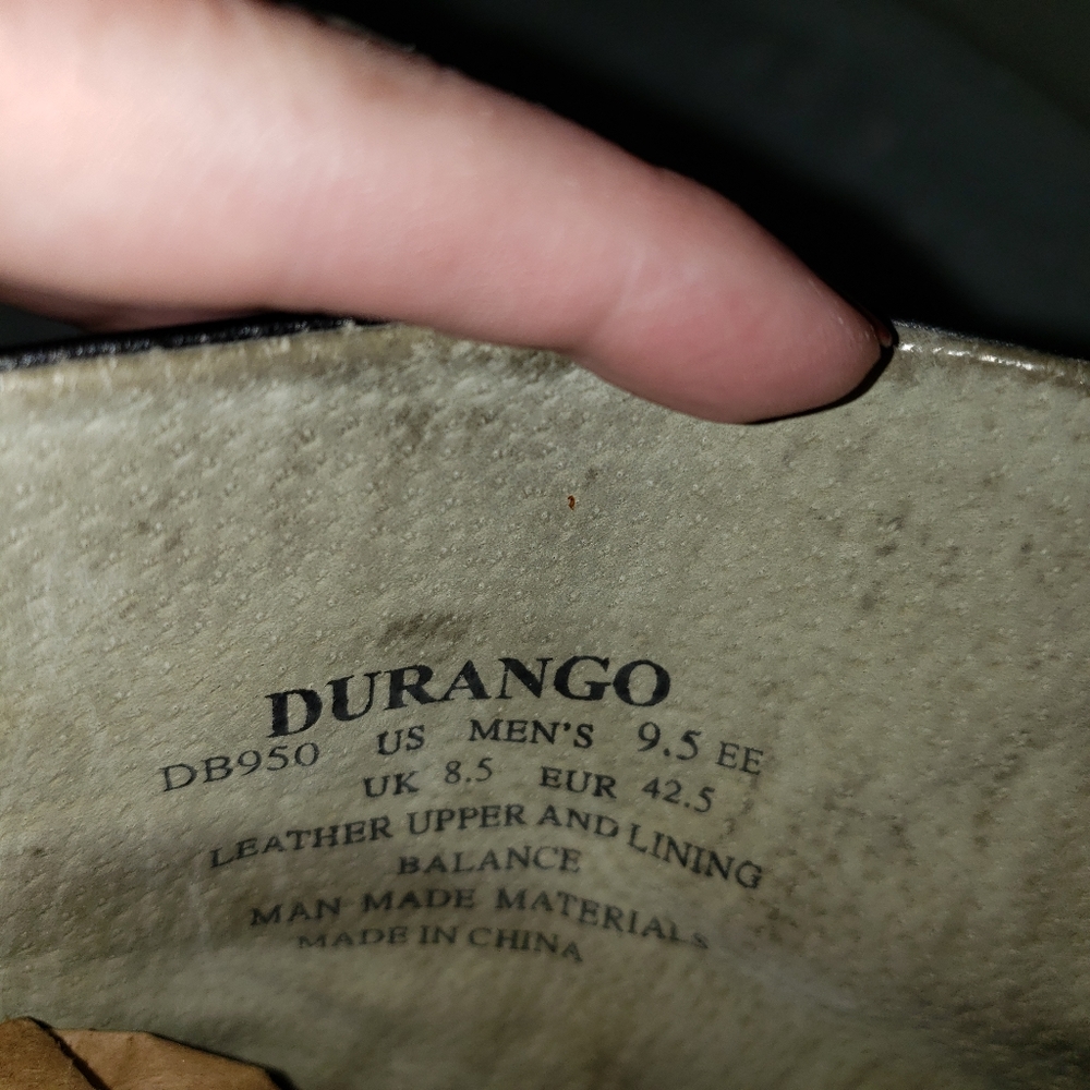 DURANGO men's Classic Down Low Western Boot sz 9.5 - Picture 12 of 13